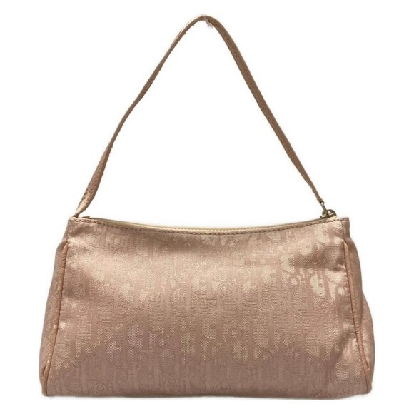 Auth DIOR/ChristianDior Lovely Pink Nylon Jacquard Handbag - Picture 3 of 11